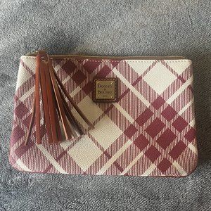Dooney and Bourke 1975 Red Plaid Clutch